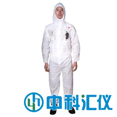 3M 4515TW 白色帶帽連體防護(hù)服(Type5&6類防護(hù))